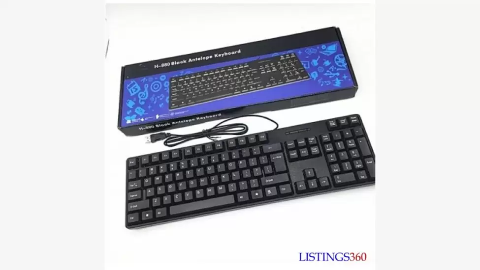 30,000 USh Hp External Wired Keyboard H-880